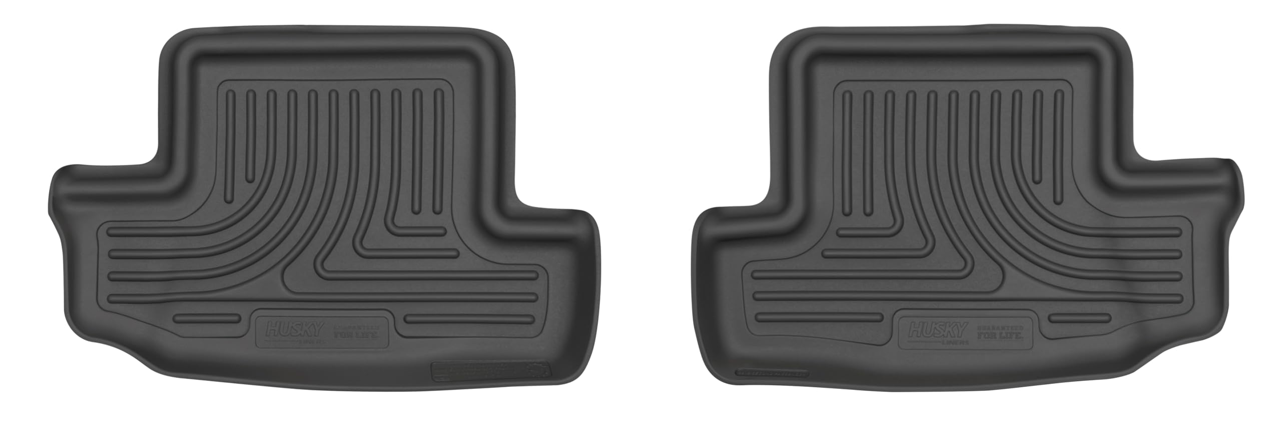 Husky Liners Floor Mats Weatherbeater | Fits 2016-2024 Chevrolet Camaro, Convertible & Coupe | 2nd Row, 1-pc Black - 11411