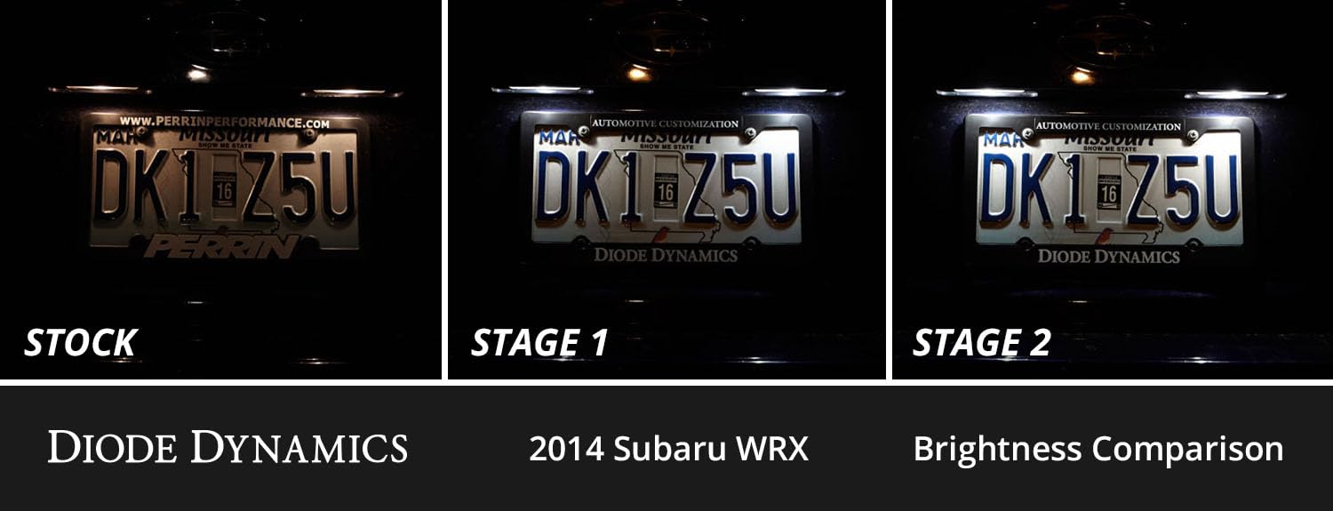 Diode Dynamics interior bulb pack LED compatible with Subaru WRX 2008-2014, Stage 2