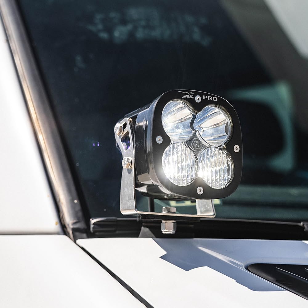 XL Pro Baja Designs LED A-Pillar Light Kit for Mercedes Benz Sprinter Van 2014-2018 (Driving/Combo; Clear)