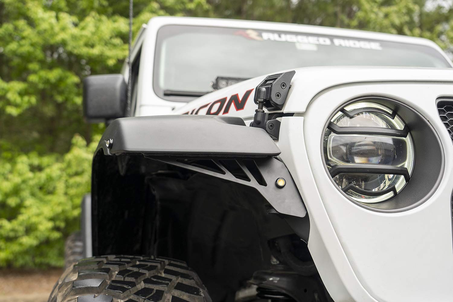Rugged Ridge Chop Brackets for Jeep Gladiator/Wrangler | Front Fender | 11640.92 | Fits 2018-2025 Jeep Wrangler JL Rubicon; 2020-2025 Jeep Gladiator JT Rubicon