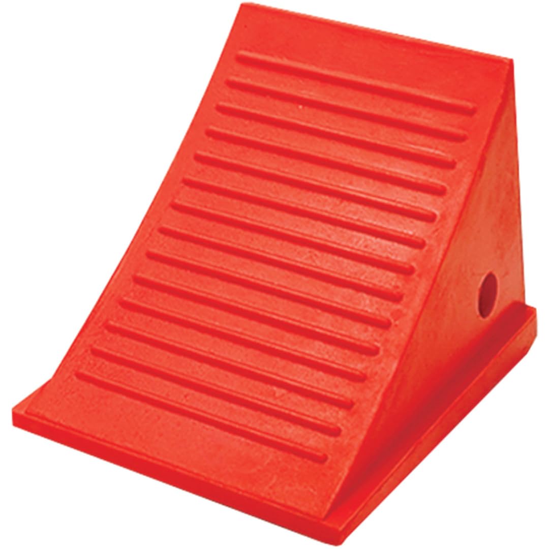One Checkers Large Wheel Chock for 32-46" Tires, Heavy Duty Wheel Chocks for Semi Trucks, Utility, Tractor Trailer, 50k lb Load Capacity, Made in The USA, Polyurethane, UC1500-4.5