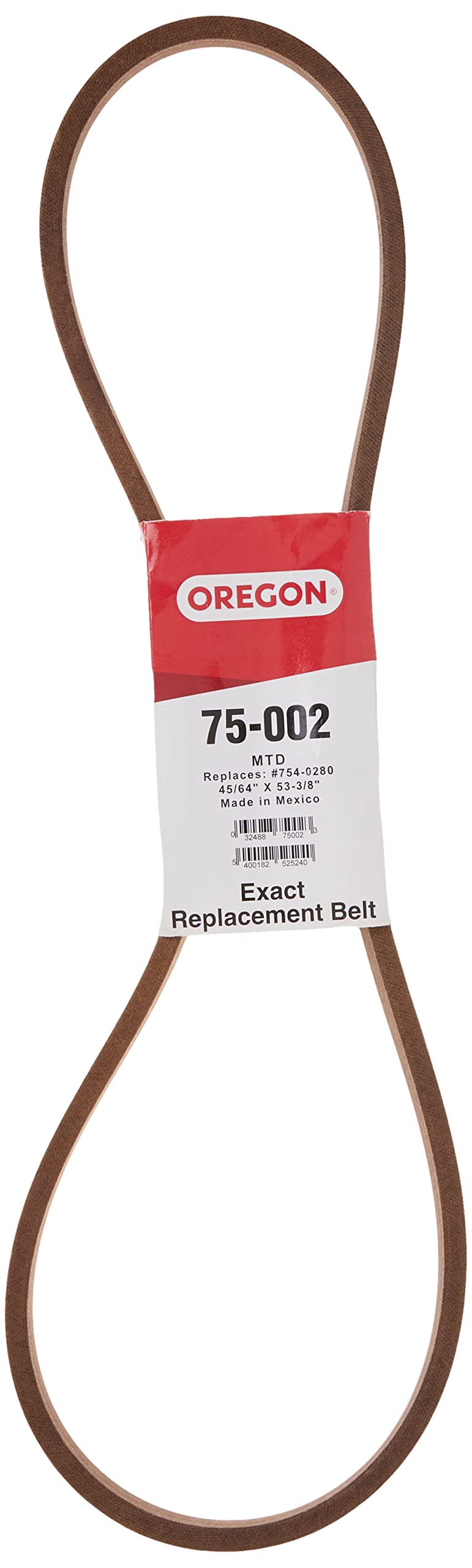 Oregon 75-002 Premium Belt, Engine to Pulley, 45/64" x 53-3/8"