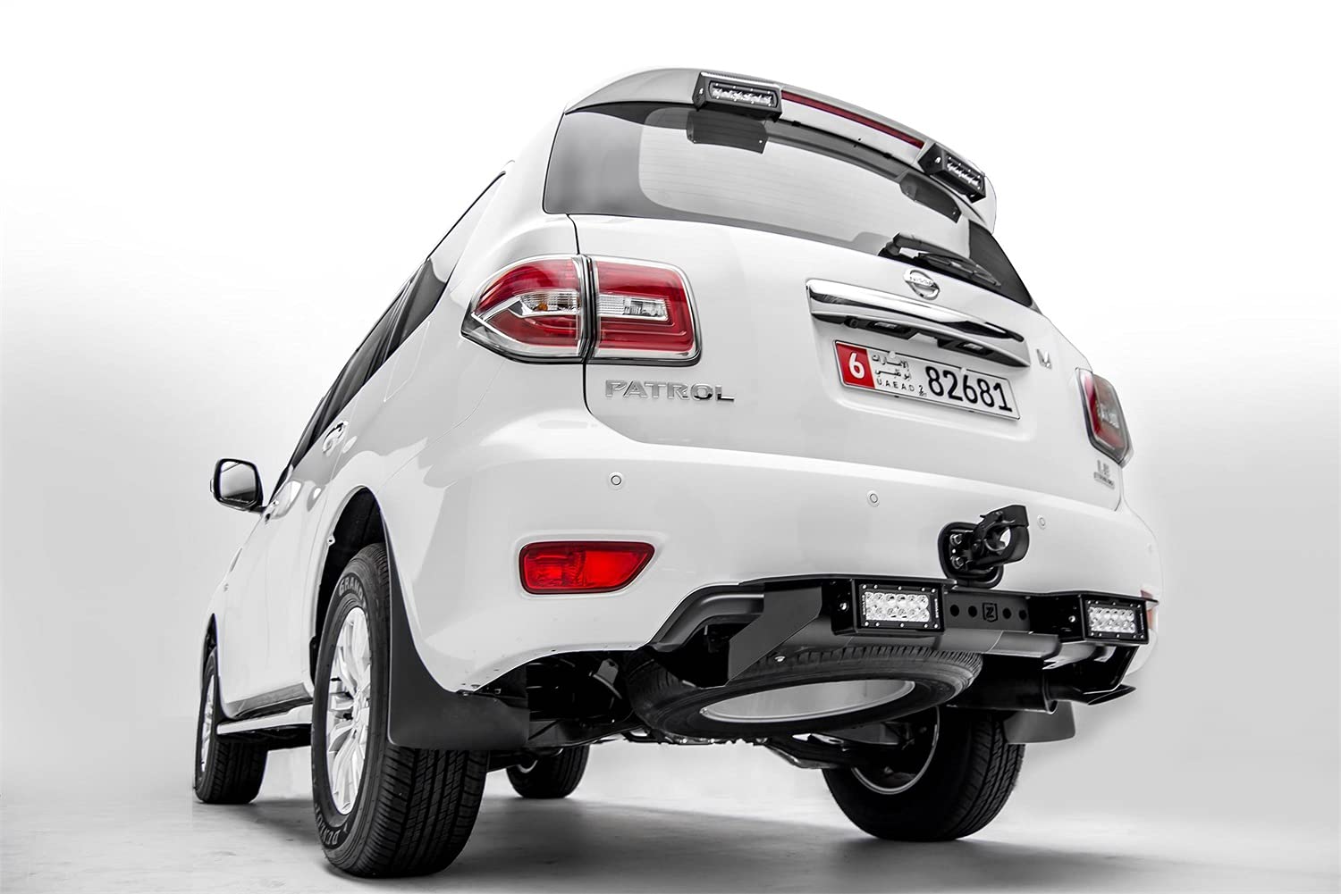 ZROADZ LED Mounting Bracket & Kit Under Rear Bumper - Compatible w/ 2010-2017 Nissan Patrol Y62 - with (2) 6 Inch ZROADZ LED Lights (Included) with Wiring Harness - PN Z387871-KIT