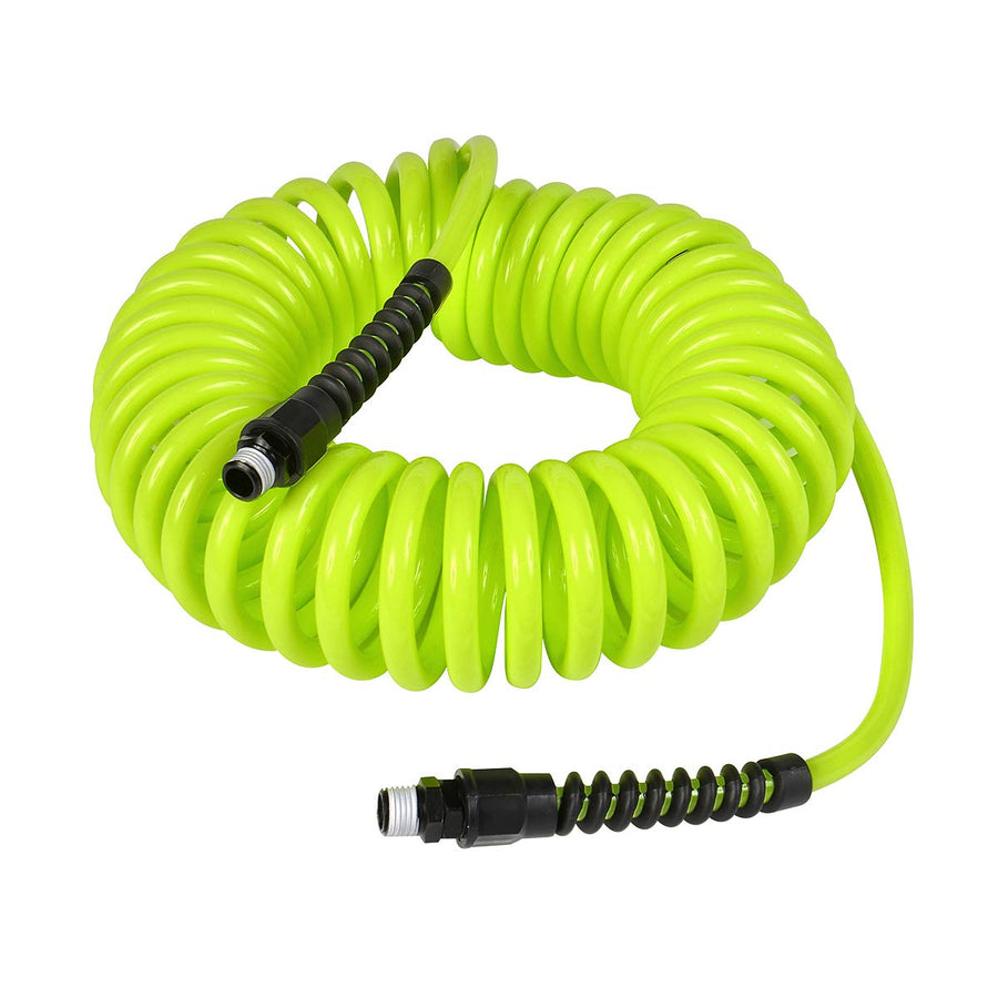 Polyurethane Flexzilla Recoil Air Hose, 1/4 in. x 25 ft., ZillaGreen - LP1425AFZ