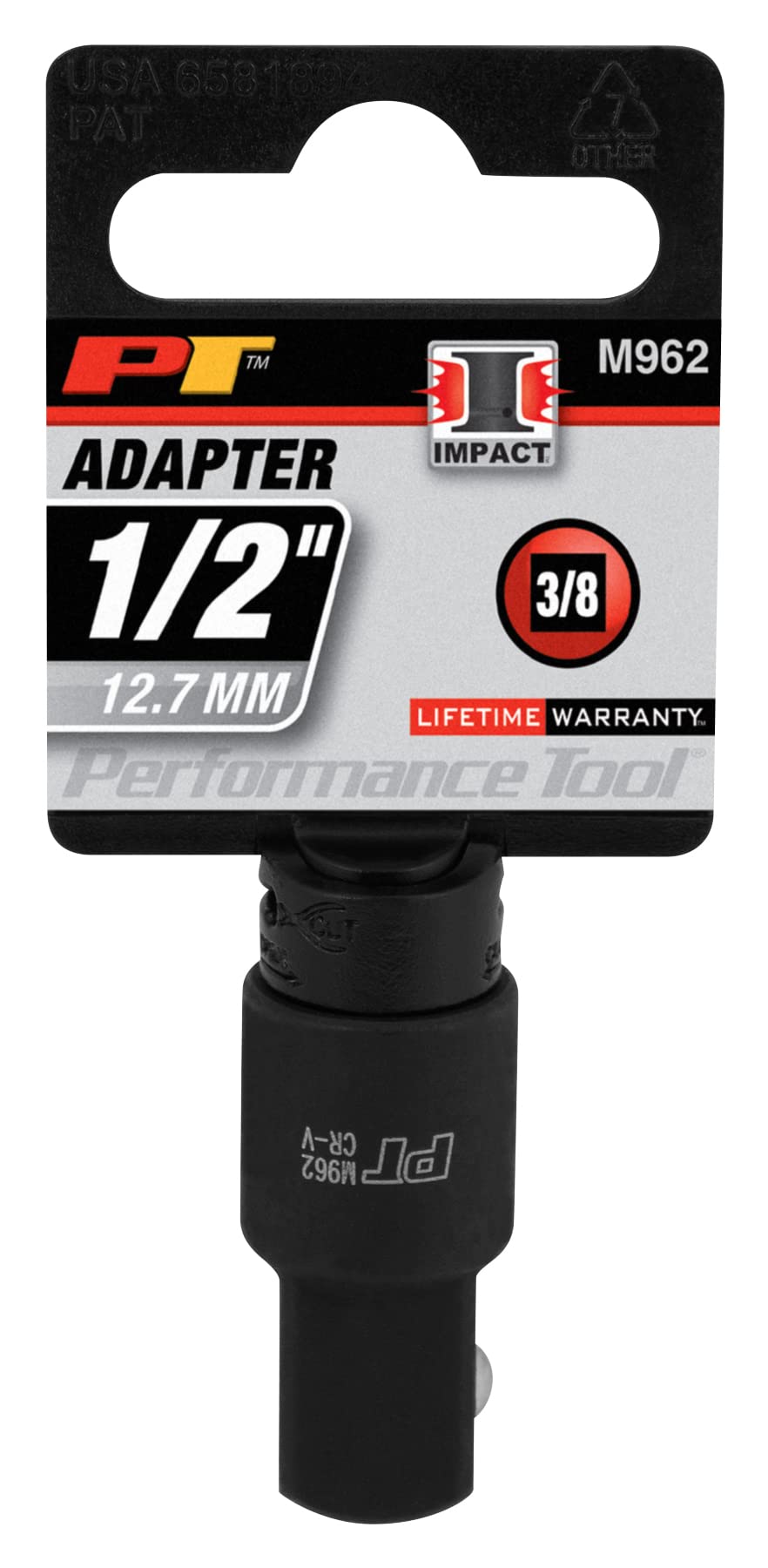 M962 Performance Tool 3/8-Inch Female x 1/2-Inch Male Impact Adapter