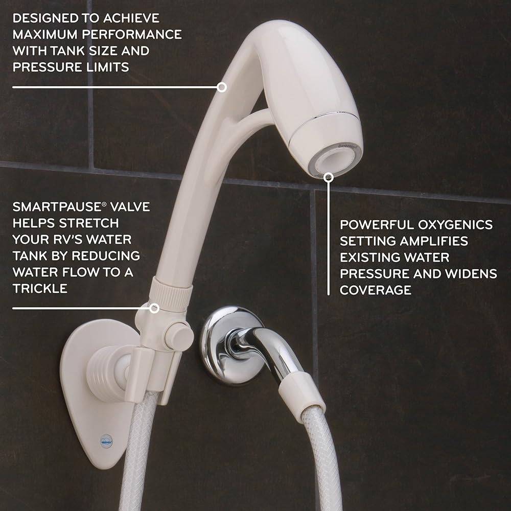 Oxygenics ETL 26788 BodySpa RV Handheld Shower - White
