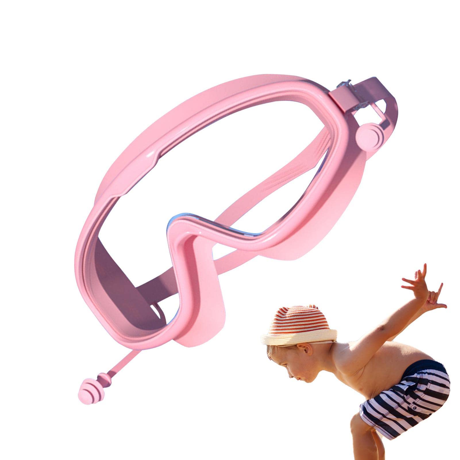 Swimming Goggles Ziurmut for Children | Clear Vision Diving Goggles for Children, UV Protection Anti-Fog Design for Free Diving and Fishing Strap Cover