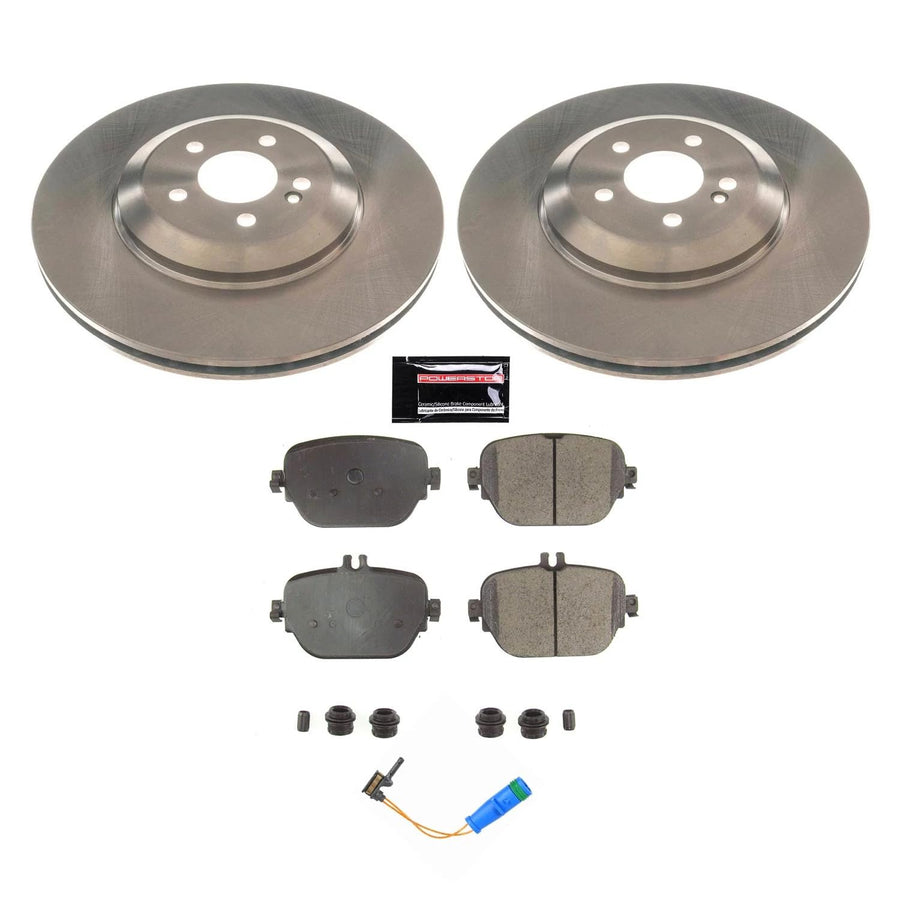 Power Stop KOE8153 Rear Brake Kit-OE Brake Rotors & Ceramic Brake Pads For CLS450, CLS53 AMG, E, E43 AMG, E450, E53 AMG [Model Specific]