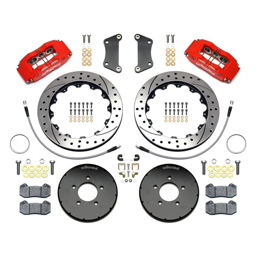 Front Hat Kit DP6A, 12.88", Drilled, Red