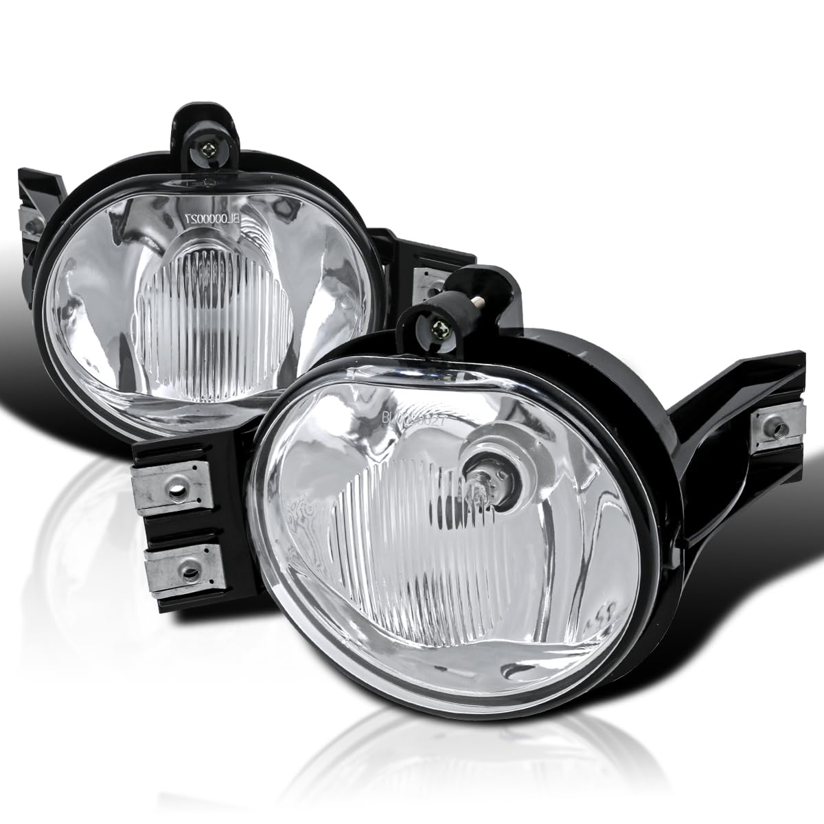 Clear Lens Fog Lights SPEC-D TUNING +HB4(9006) Bulbs Compatible with 2002-2008 Dodge Ram 1500 2500 3500, 2004-2006 Dodge Durango, L+R Pair Assembly
