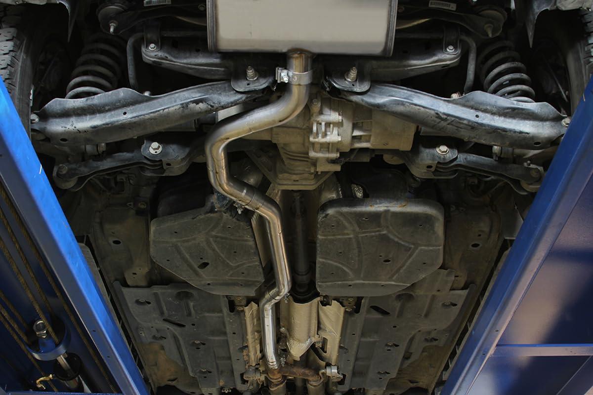 Flowmaster FlowFX 717810 Cat-Back Exhaust Kit 2.5 Inch Stainless Steel 3.5 Inch Black Ceramic Tips Dual Rear Outlet Compatible with 2014-2022 Jeep Cherokee 3.2L V6