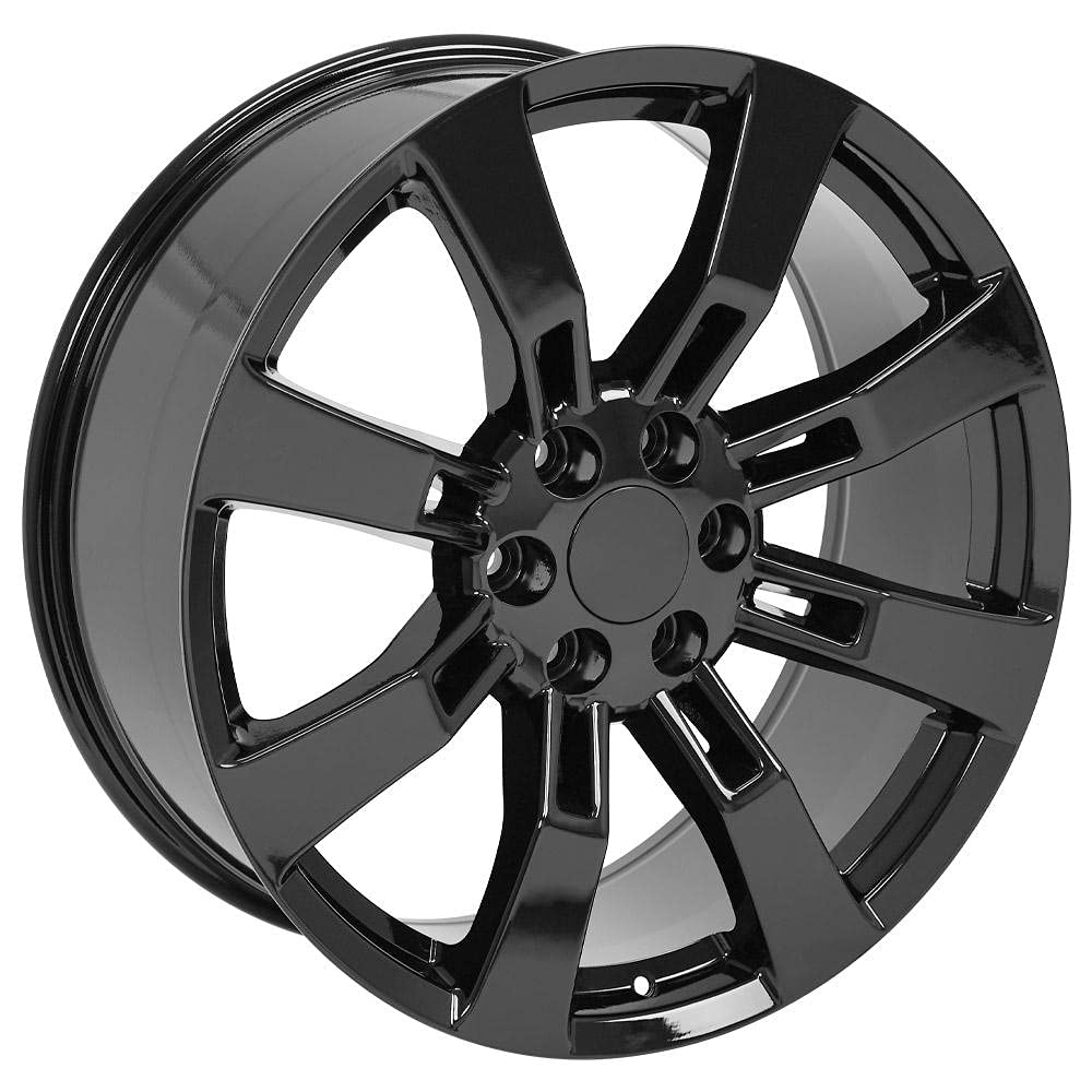 22 Inch OE Wheels CA82 Rim Fits Escalade Style 6x139.7 22x9 Gloss Black - Hollander 5409 (1)
