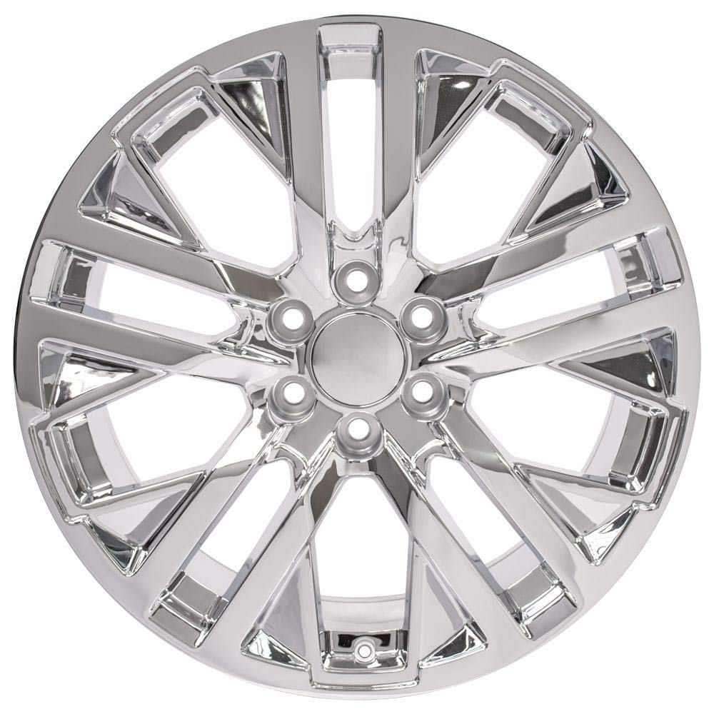 22 Inch OE Wheels CV38 Rim Fits Sierra 1500 Style 6x139.7 22x9 Chrome - Hollander 5903 (1)