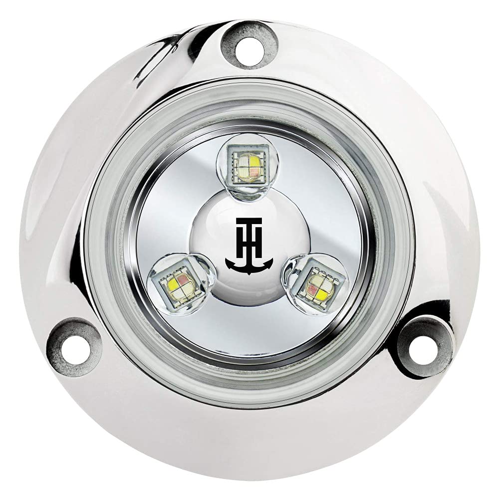 Mini-LED T-H Marine Underwater Light - RGBW 316 Stainless Steel