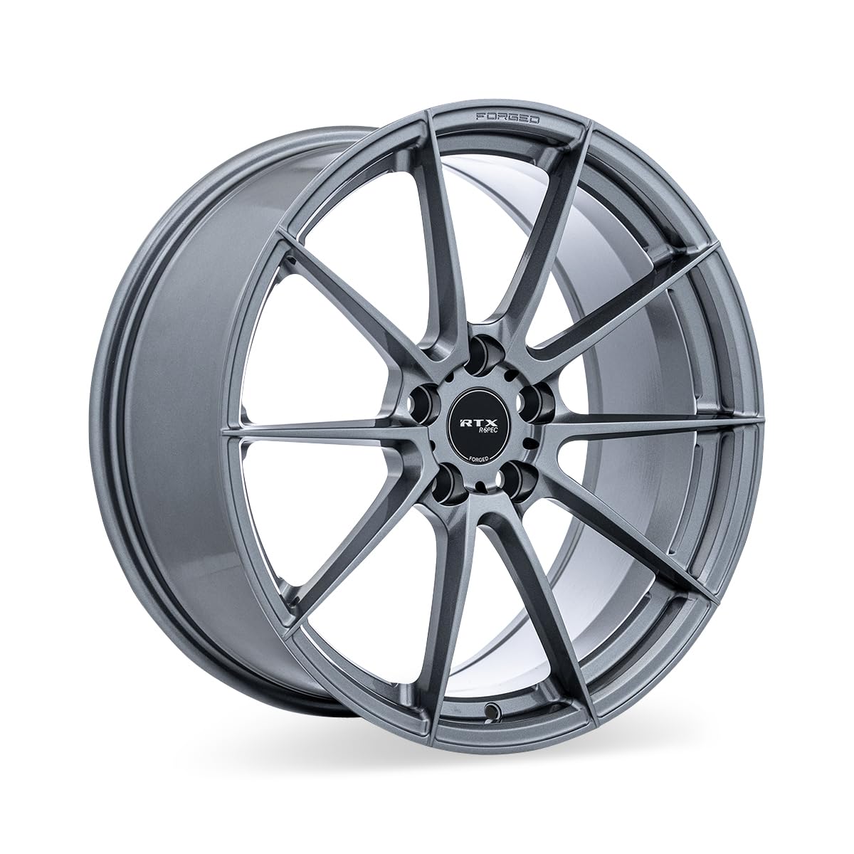 RTX Custom RS03F Wheel - 20x8.5, 35 Offset, 5x114.3 Bolt Pattern, 64.1mm Hub - Gloss Gunmetal Rim