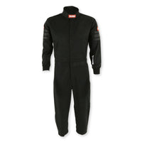RaceQuip One Piece Racing Driver Fire Suit Single Layer SFI 3.2A/ 1 Black Junior Large 1959995