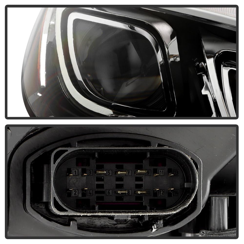 Mereceds Benz GLE W166 16-19 w/DRL Full LED Projector Headlight - Spyder OE Right