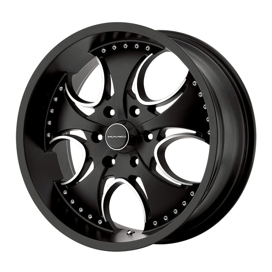 Venom KMX Wheels KM7557 Matte Black Machined Wheel (24x9.5"/5x120.7mm)