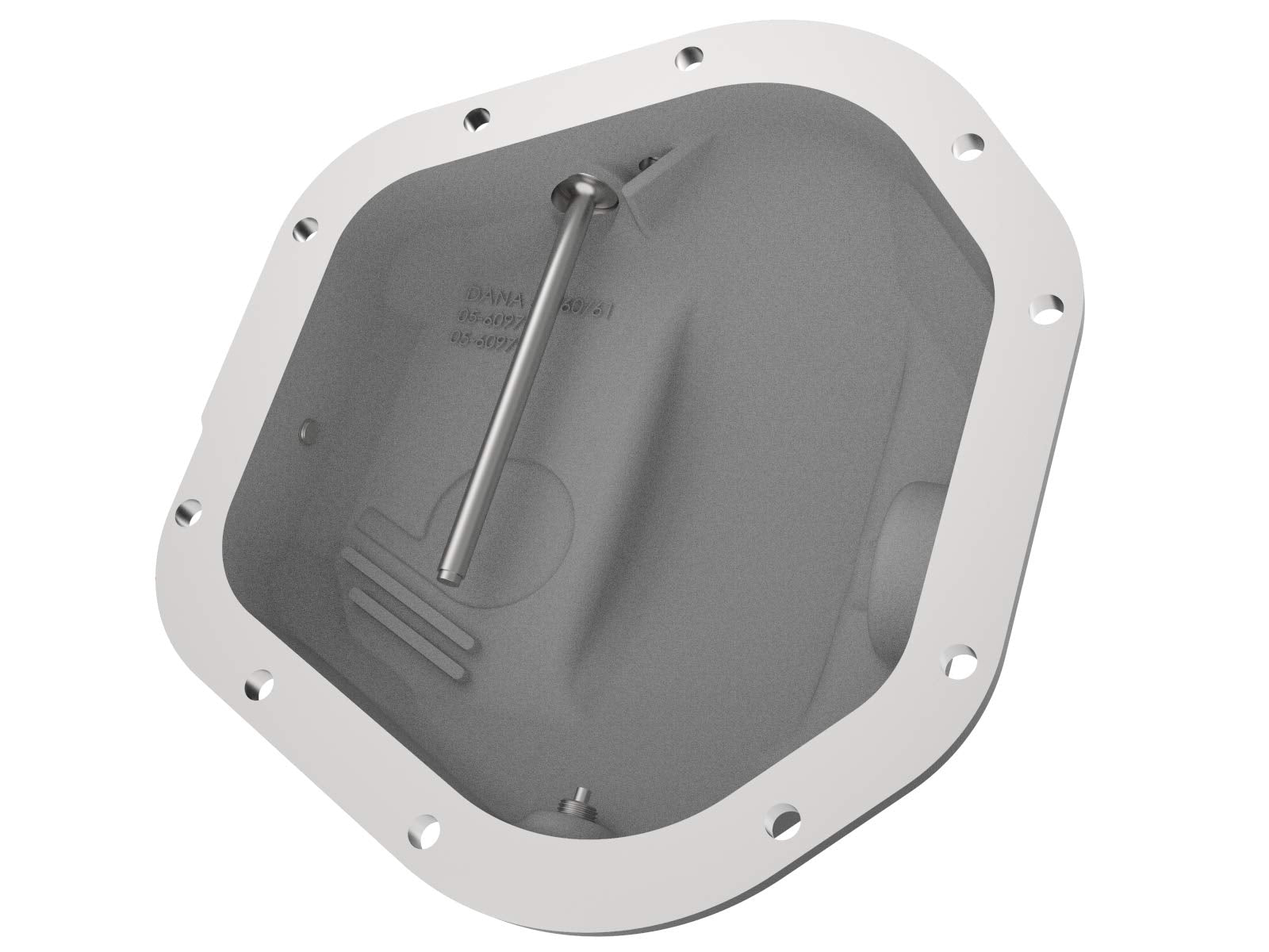 aFe Power 46-71101B Dana 60 Pro Series Front Differential Cover Black w/Machined Fins & Gear Oil