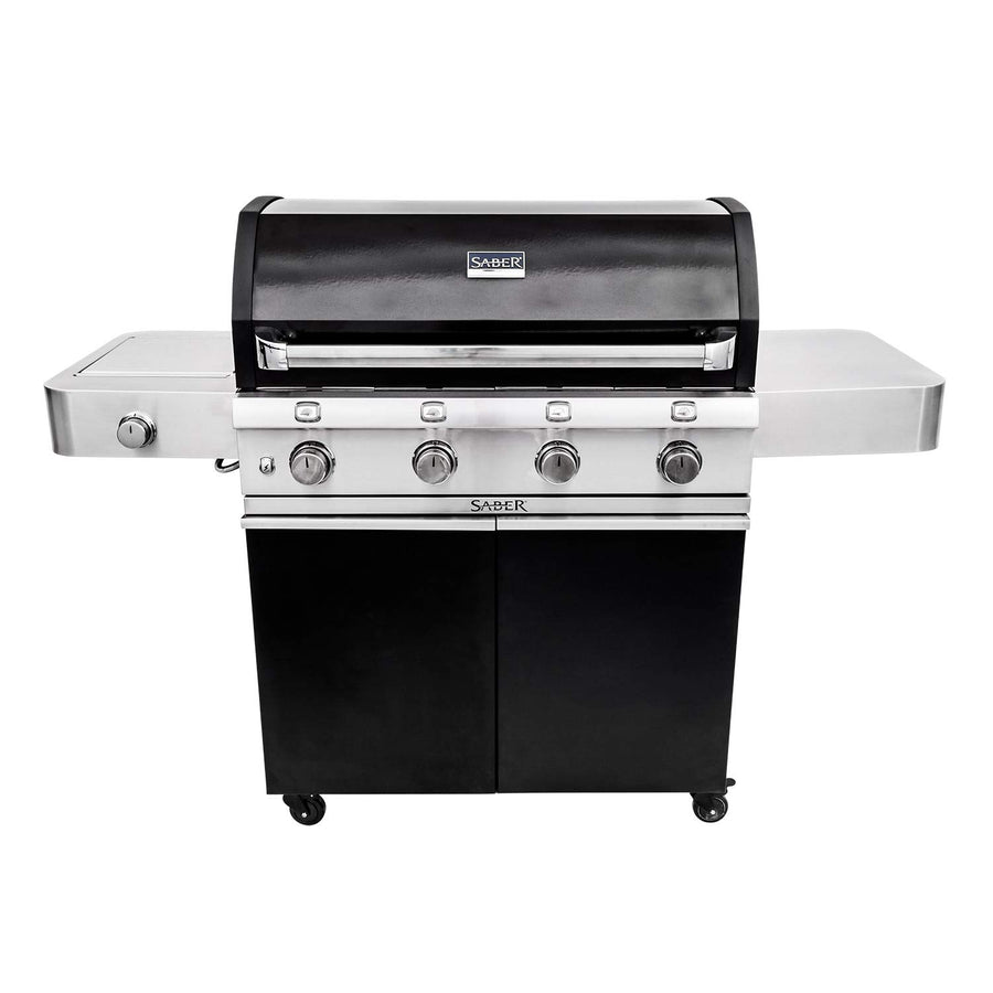 Saber Grills R67CC1117 4-Burner Cast Black Grill Cart