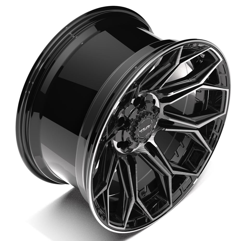 4PLAY Wheels 20 Inch Rim 4P83 Fits 6x135 & 6x139.7 20x10 Gloss Black Brushed with Tinted Clear (1)