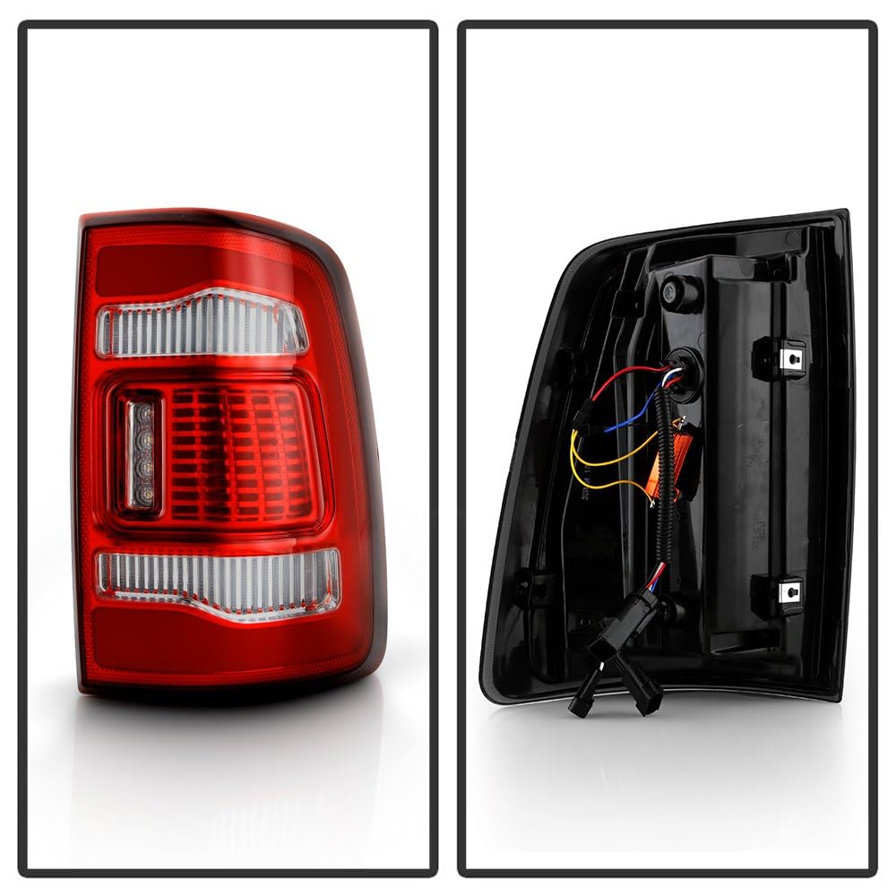 Dodge Ram 1500 09-18 / Ram 2500/3500 10-19 Spyder (xTune) LED Tail Lights - Incandescent Model only (Not Compatible with LED Model) - Red Clear