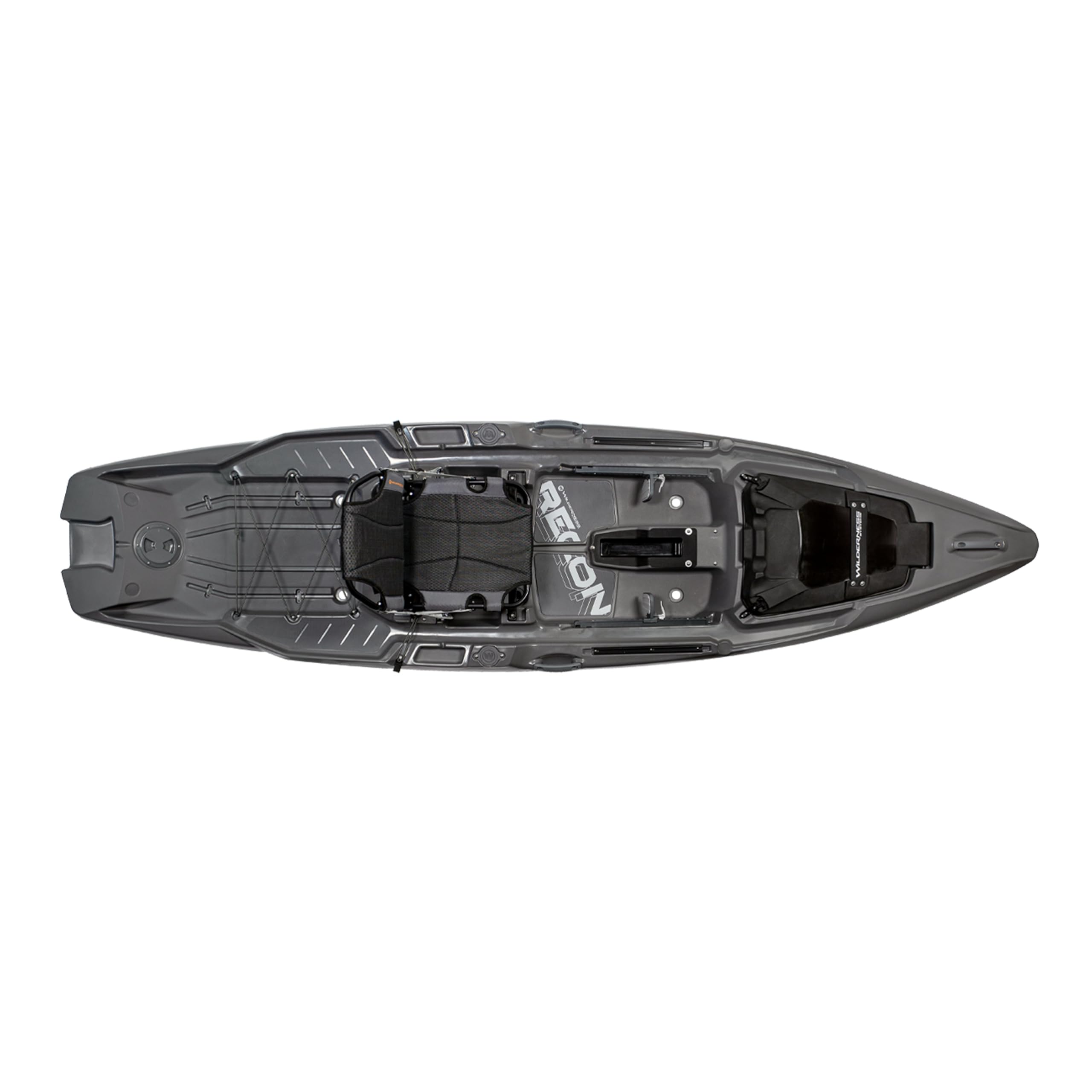Recon 120 Wilderness Systems - Sit on Top Fishing Kayak - Premium Frame Seat - 12 ft - Steel Grey