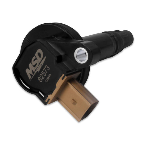 Ignition Coil MSD 82573, Black, Individual (3-Pin Connector)