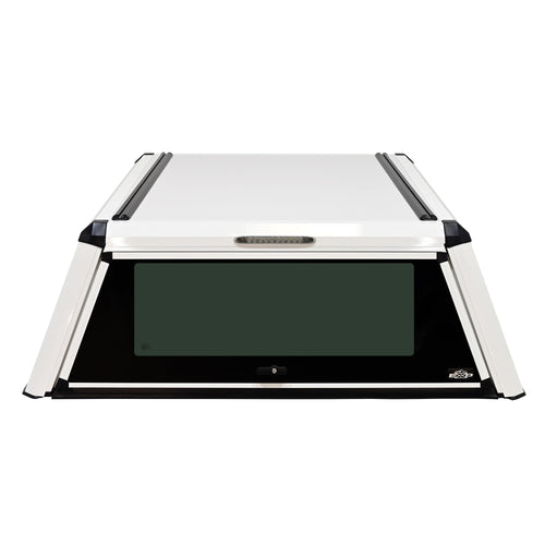 Westin 16-14060 Truck Cap EXP with Solid Front Glass fits 2015-2026 F-150 5'5" Bed Gloss White