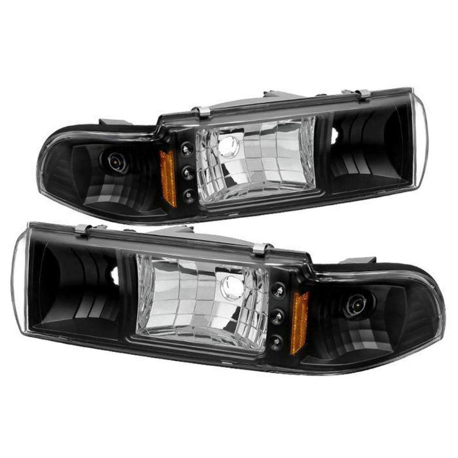 Crystal LED Headlight Spyder Auto HD-ON-CCP91-1PC-LED-BK