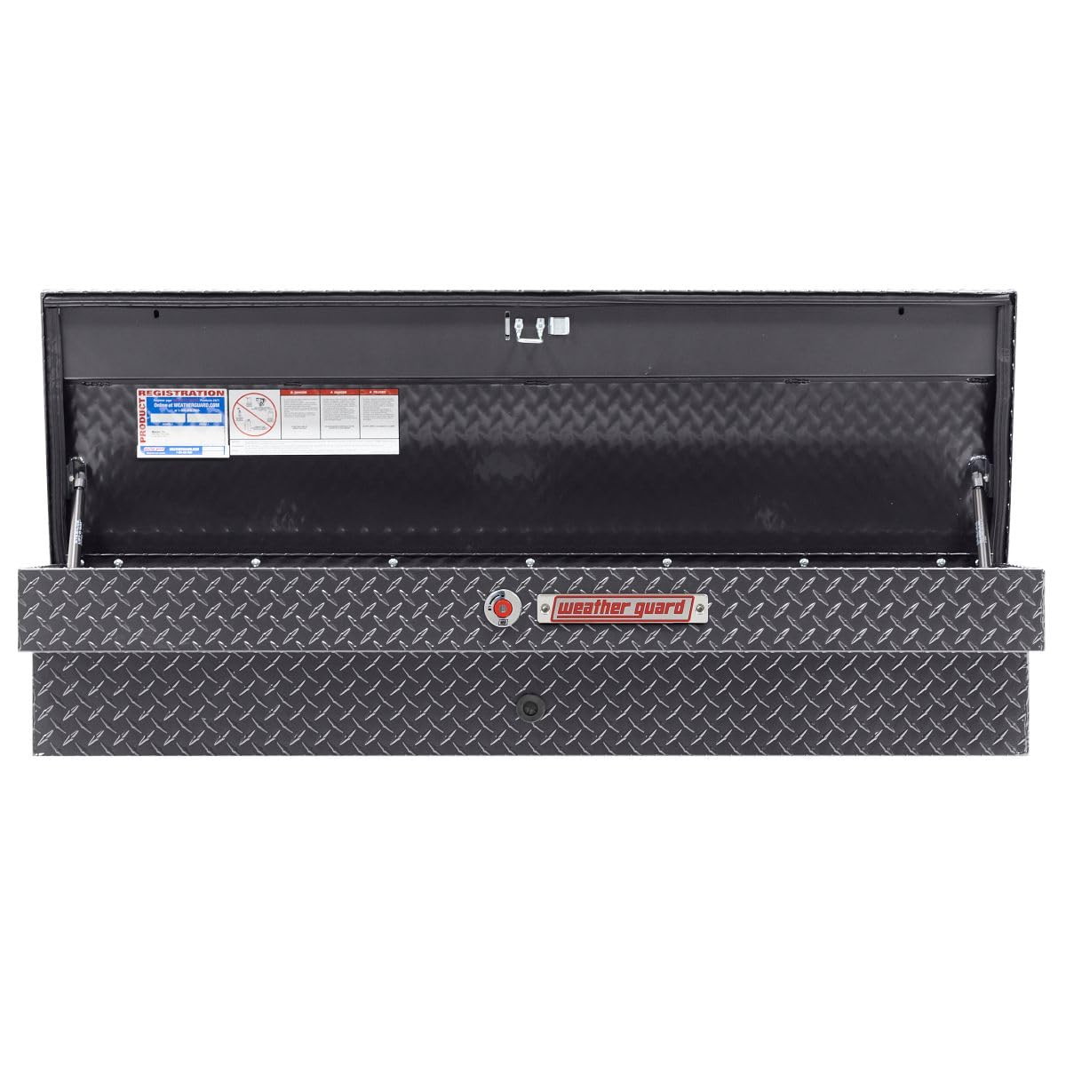 Weather Guard 56in Model 174-6-04 Lo-Side Box, Aluminum, Gunmetal Gray, 4.0 cu ft