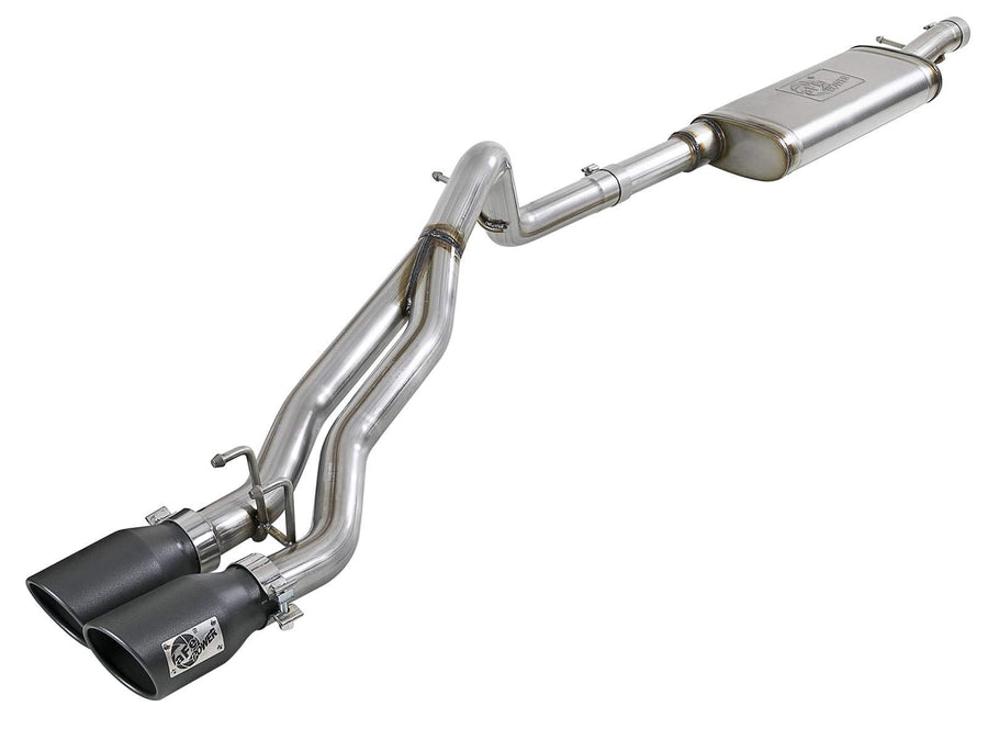 Rebel Series aFe Power 49-48054-B Stainless Steel Cat-Back Exhaust System (Black Tips)
