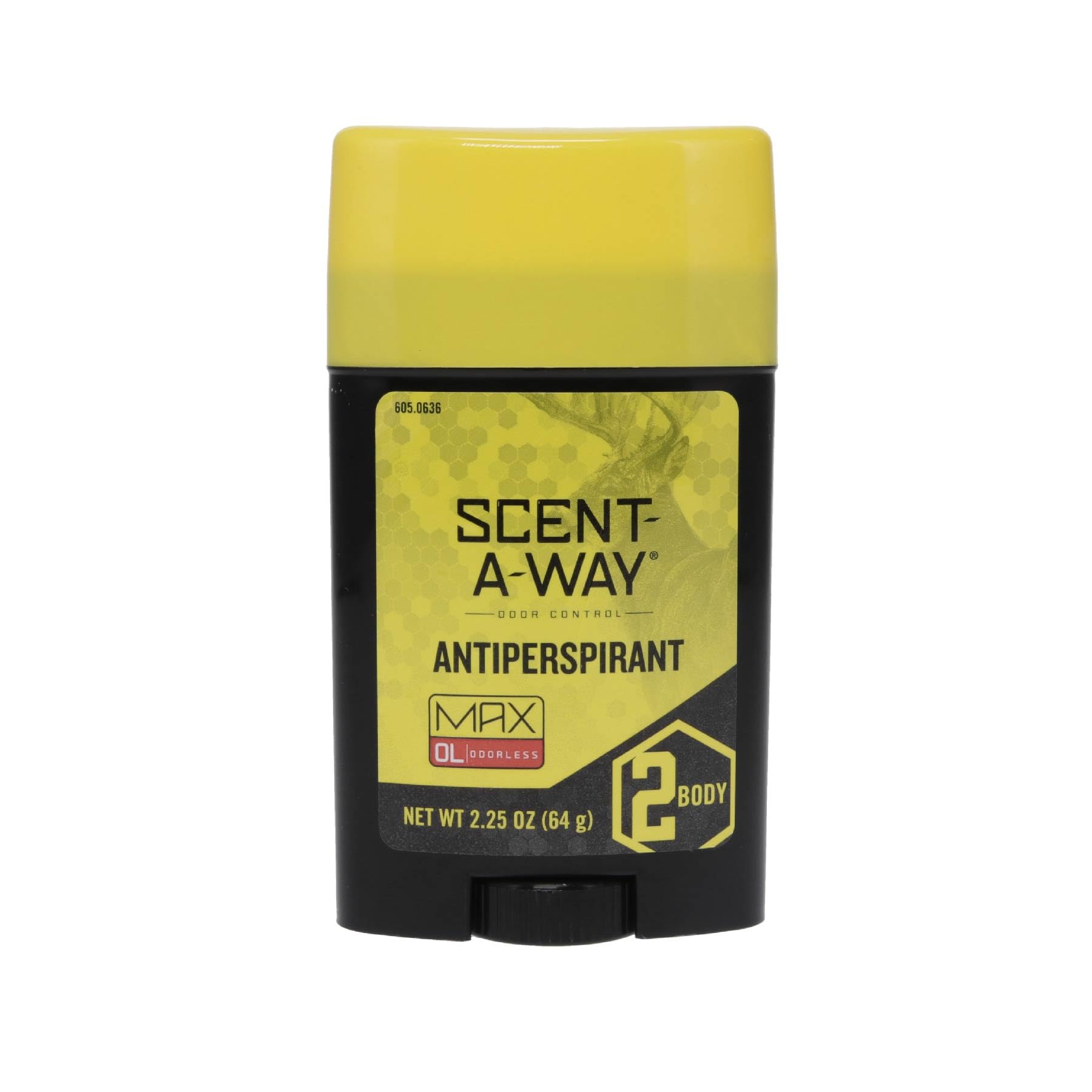 Scent-A-Way MAX Hunters Specialties Odorless Antiperspirant for Trappers, Anglers, and Campers, 2.25 Oz