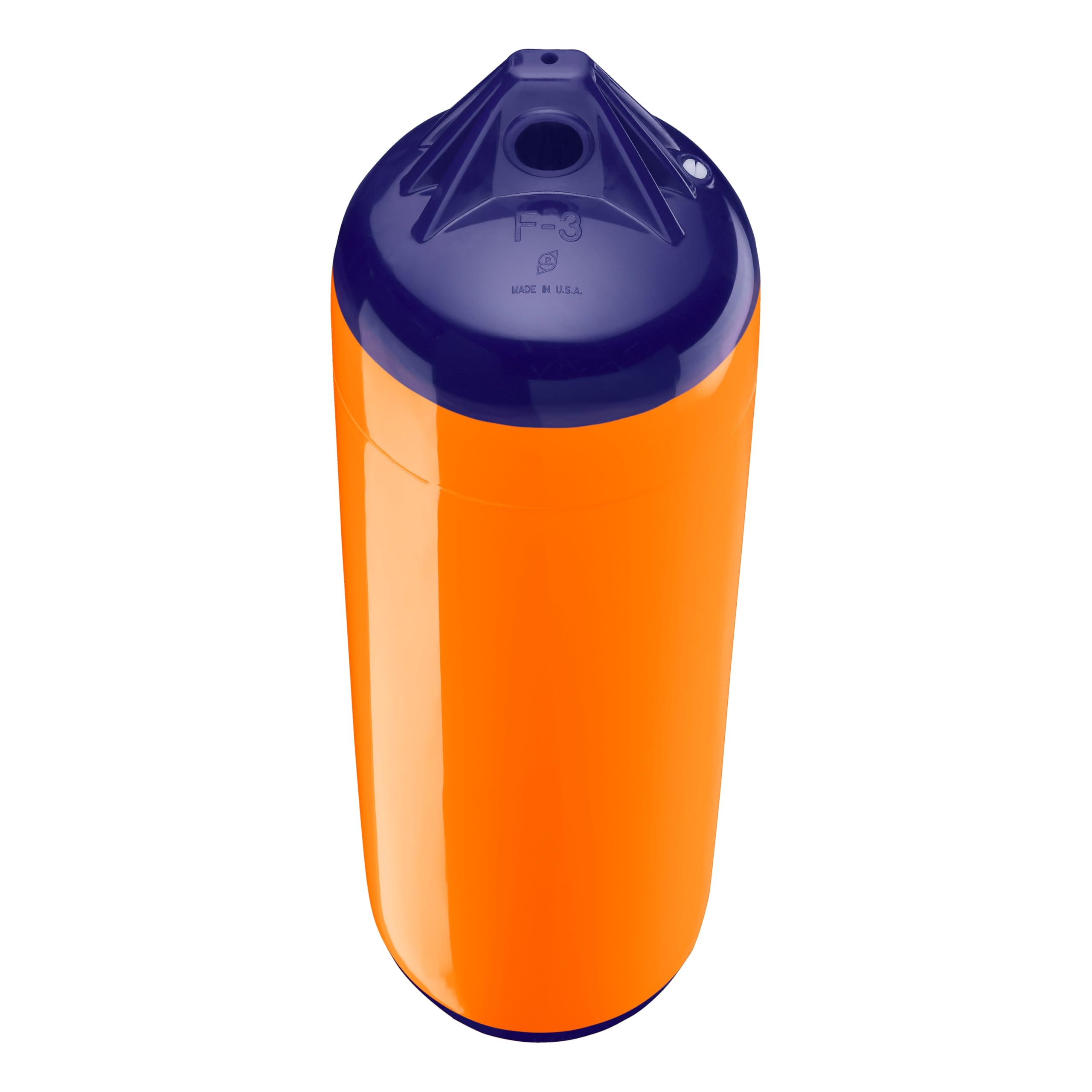 Polyform F-3 Standard Boat Fender F-Series - Blue Ropehold Orange