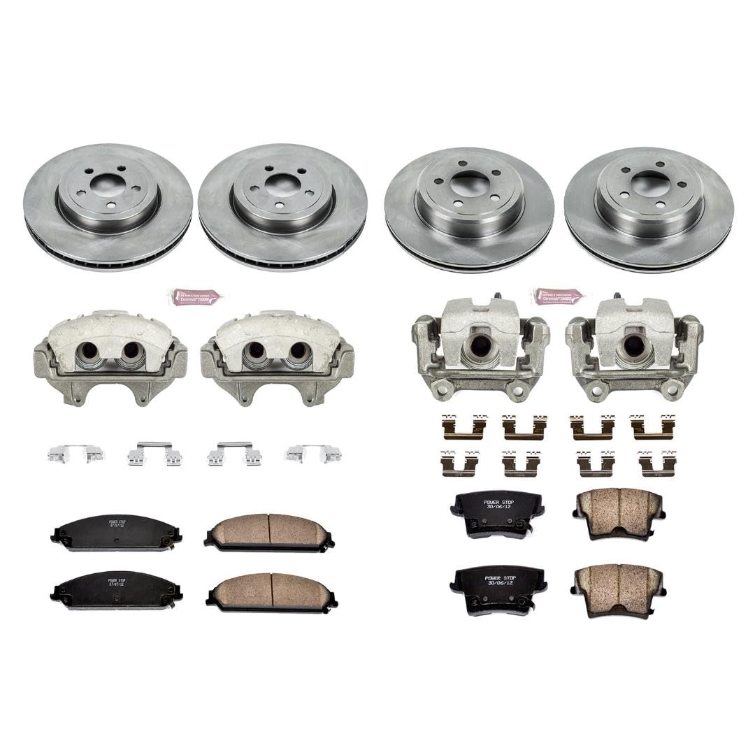 Power Stop KCOE2853 1-Click OE Replacement Brake Kit with Calipers For Chrysler 300, Dodge Challenger, Dodge Charger, Dodge Magnum [Model Specific]