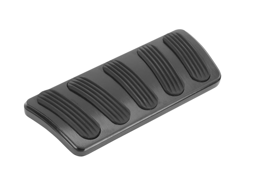Billet Black Finish Curved Automatic Brake Pad Lokar XBAG-6167 with Rubber