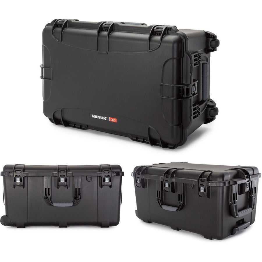 Wheeled Nanuk Series 965 Lightweight NK-7 Resin Waterproof Hard Case without Foam Insert, Black