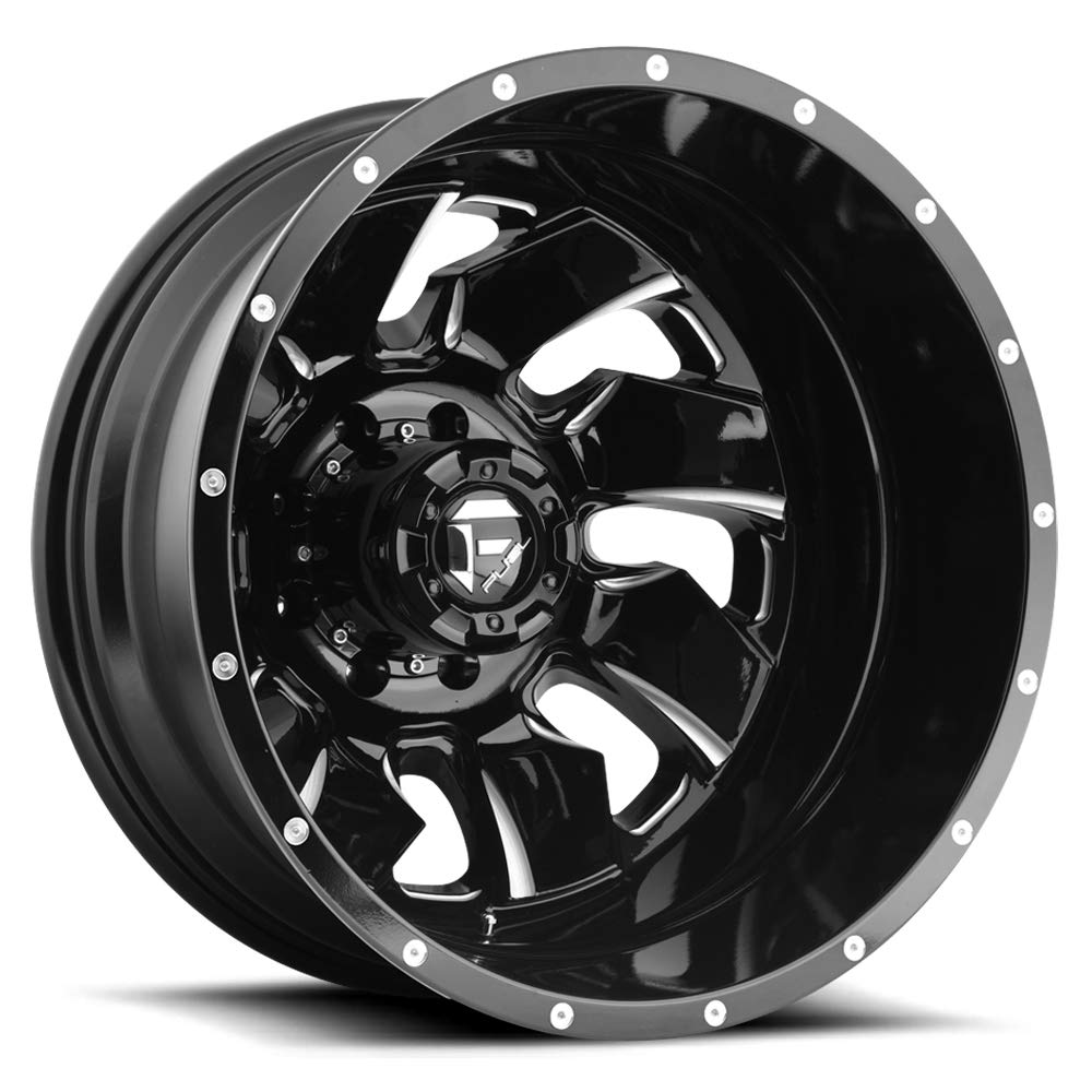 D574 FUEL Black Wheel with Painted (20 x 8.25 inches /8 x 165 mm, -240 mm Offset)