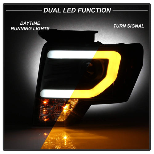 Projector Headlight Spyder - (PRO-YD-FF15009-SBLB-BK)