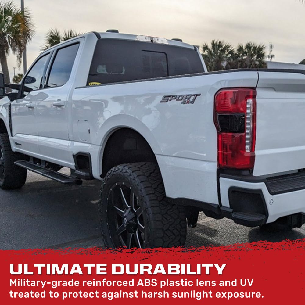 RECON 15-25 F150, 17-23 Super Duty (F250, F350, F450, F550), 19-25 Ranger Ultra Bright Premium 3rd Brake Light - Fits Models with Cargo Bed Camera - CREE XML LEDs - Clear Lens