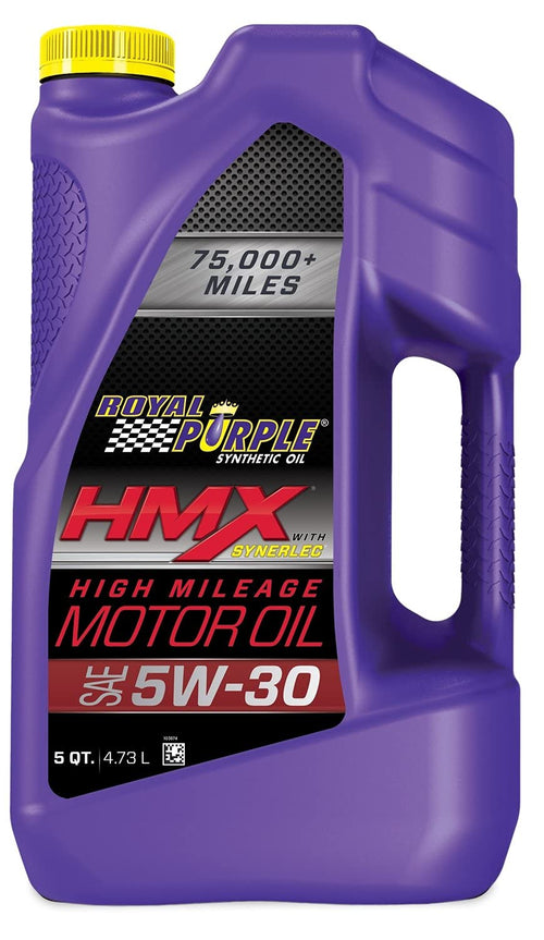 HMX SAE 5W-30 Royal Purple High-Mileage Synthetic Motor Oil - 5 Quart