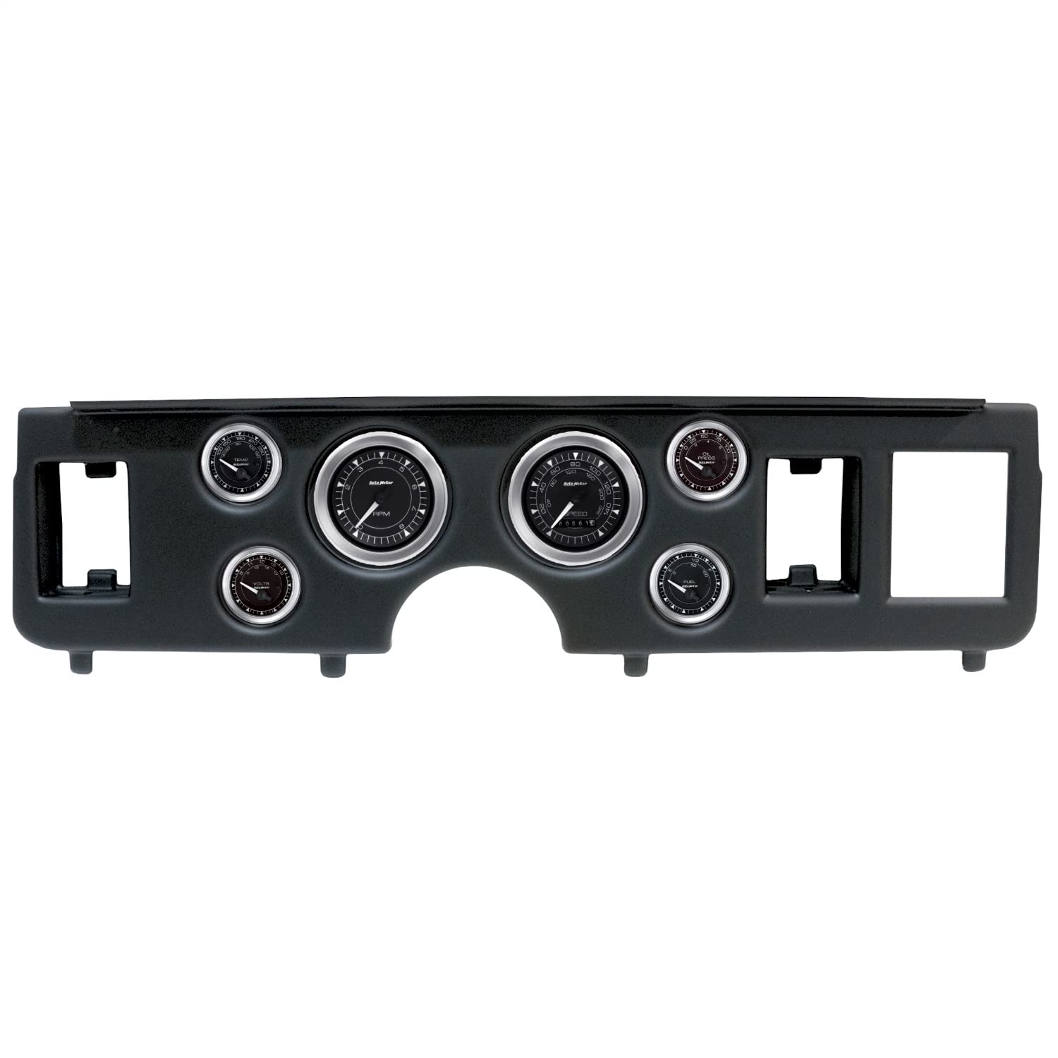 AutoMeter Dash Kit Direct Fit, (3 3/8" X2, 2 1/16" X4), Ford Mustang 79-86, Chrono (2917-04)