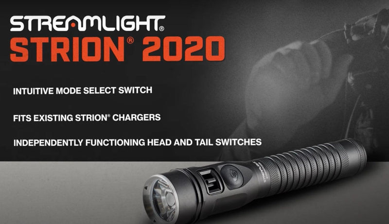 Streamlight 74430 1200-Lumen Strion 2020 Rechargeable LED Flashlight Without Charger, Black