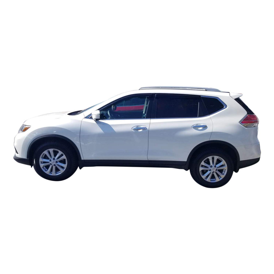 TrailFX Window Vents Rainguard Fits Nissan Rogue 2014-2020 Smoke Acrylic Low Profile Tape-On Side Four Piece Deflectors TrailFX 4827H