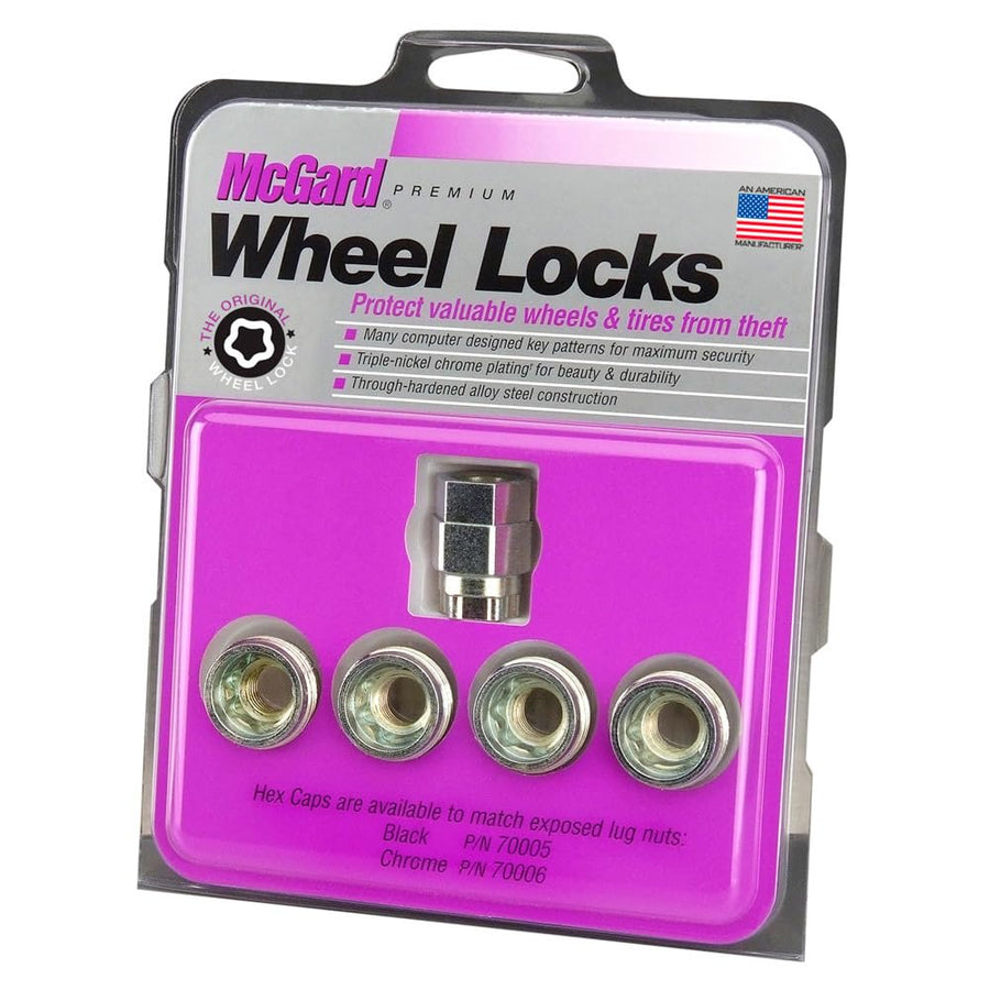 Under Hub Cap McGard 24013 Cone Seat - Wheel Locks (M12 x 1.25 Thread Size) - Set of 4, Silver