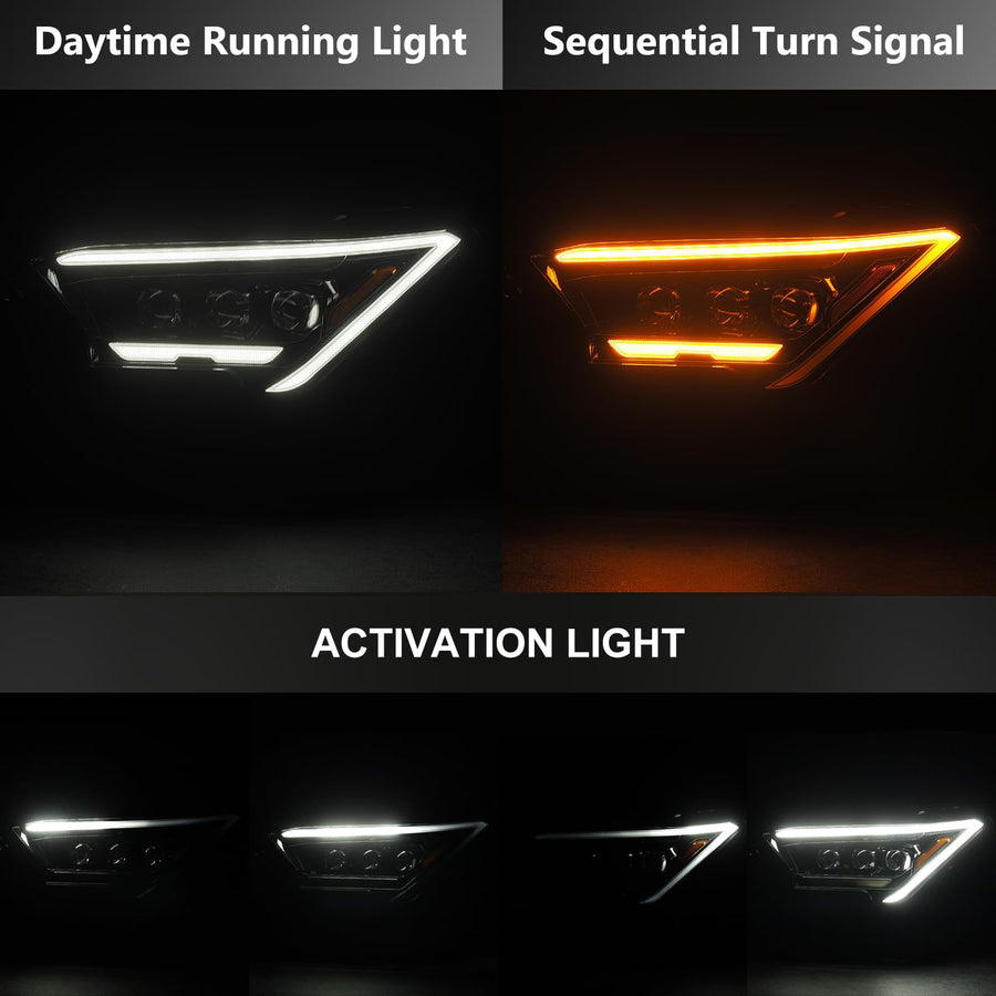 AlphaRex NOVA-Series LED Projector Headlights for Tacoma 24-up Alpha-Black