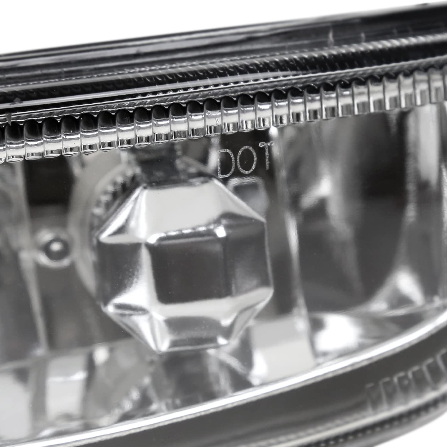 Fog Lights SPEC-D TUNING Chrome + H3 Bulbs Compatible with 2001-2002 Toyota Corolla, L+R Pair Assembly