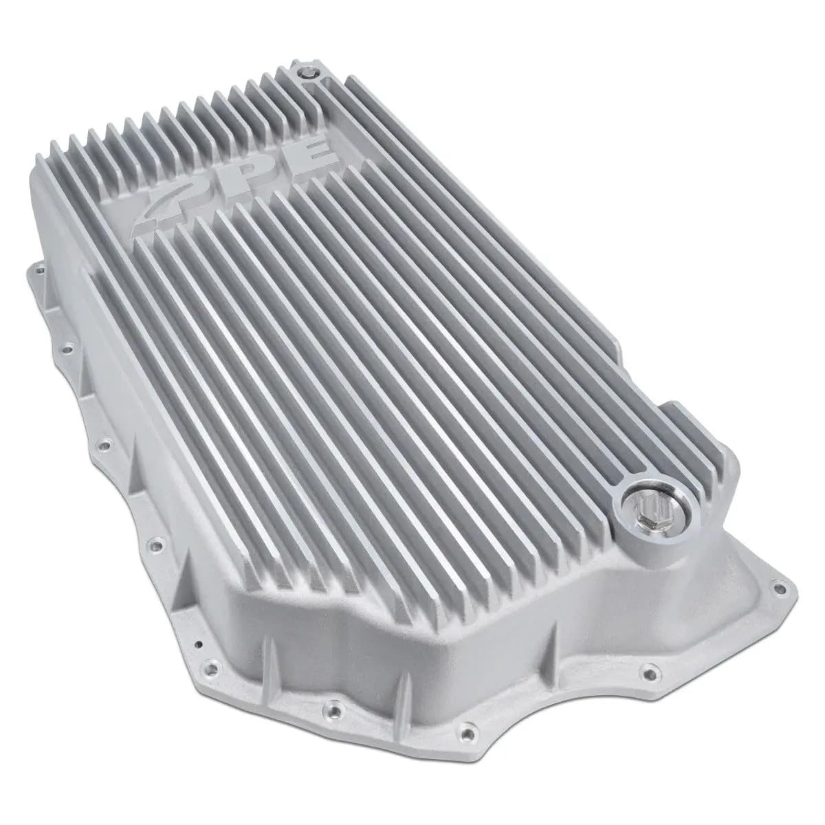 Heavy Duty PPE Cast Aluminum Deep Transmission Pan (BRUSHED) 128051410 Compatible for 2020+ GM/Chevy with Allison 10L1000 Transmission