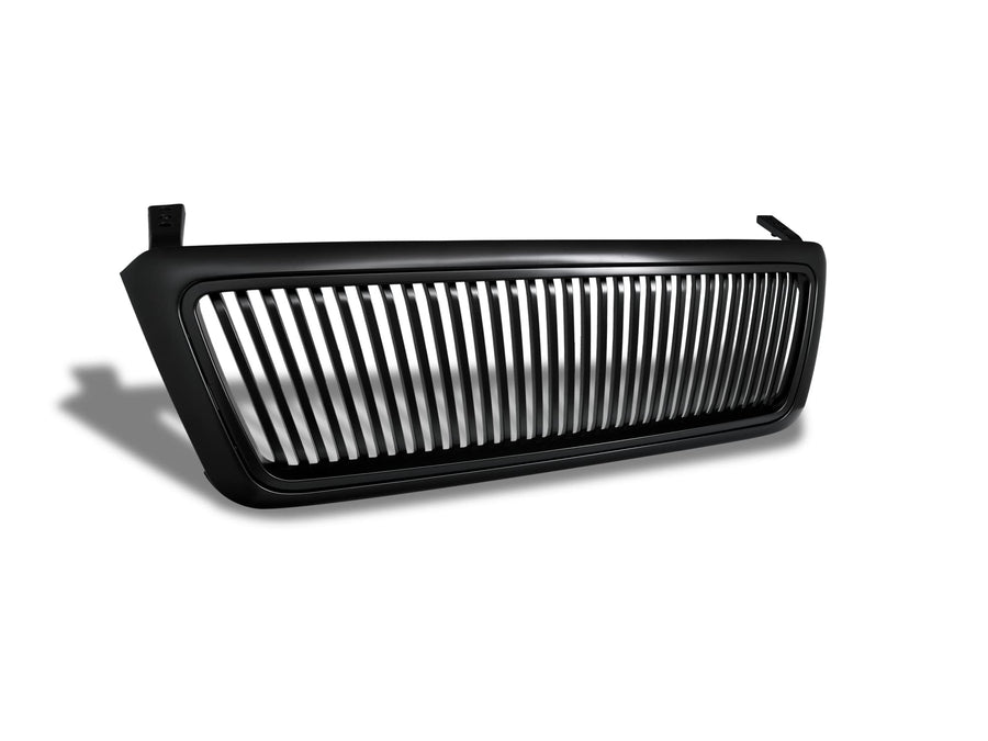 7165724 Armordillo USA Vertical Front Hood Grille - Matte Black Fits 2004-2008 Ford F150 F-150/2006-2008 Lincoln Mark LT