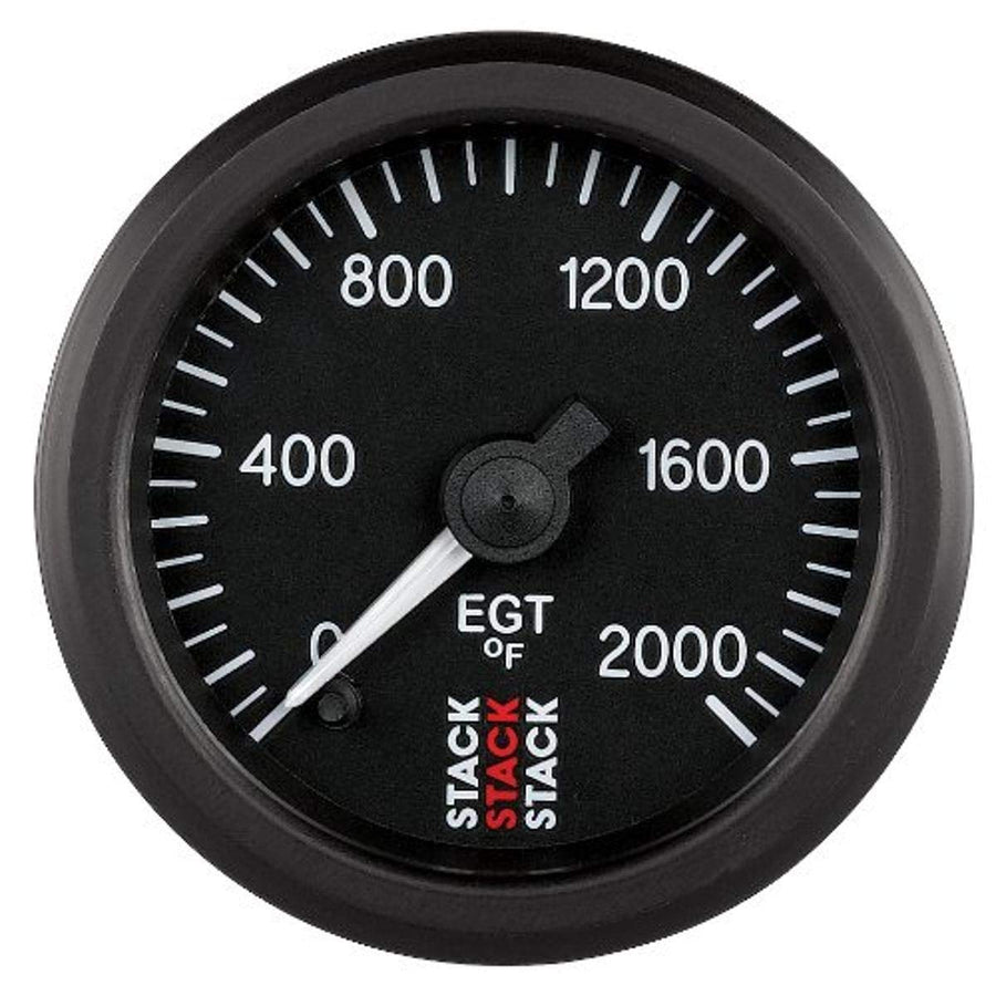 52mm Stack ST3314 Black 0-2000°F Professional Stepper Motor Exhaust Gas Temperature Gauge